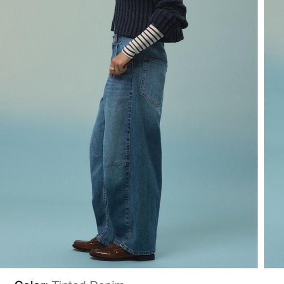 BDG Rih Extreme Barrel Mid Rise Light Blue Jeans, Sz 24 - Picture 11 of 11